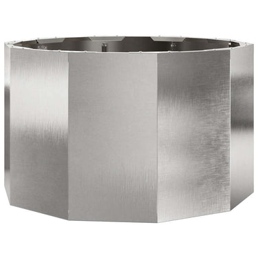 Vidaxl plantenbak zilver 60 x 60 x 35 cm roestvrij staal