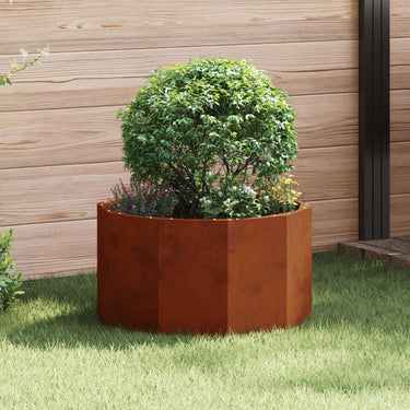 Vidaxl plantenbak roestig 60 x 60 x 35 cm cortenstaal