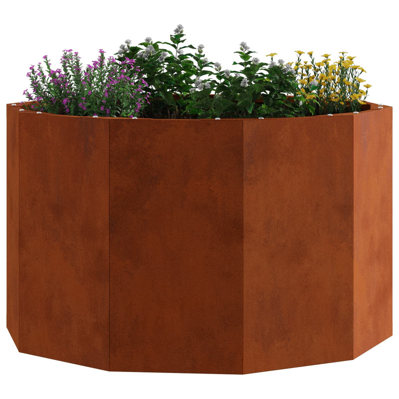 Load image into Gallery viewer, Vidaxl plantenbak roestig 60 x 60 x 35 cm cortenstaal
