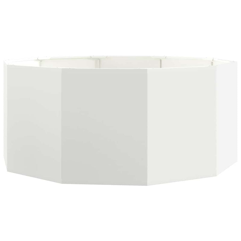 Load image into Gallery viewer, Vidaxl plantenbak wit 120 x 120 x 50 cm staal
