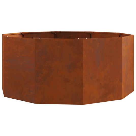 Vidaxl plantenbak roestig 120 x 120 x 50 cm cortenstaal