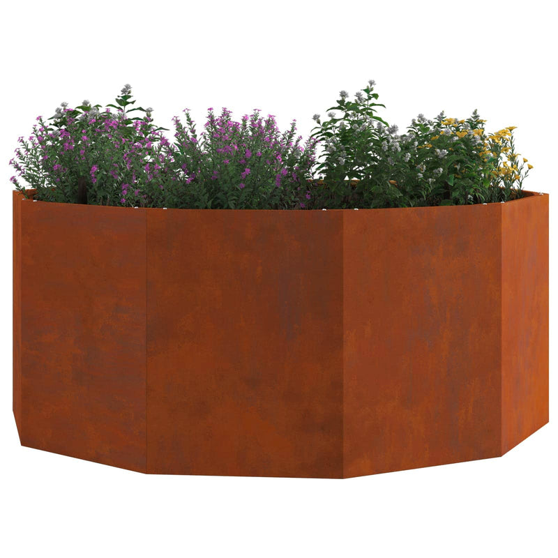 Load image into Gallery viewer, Vidaxl plantenbak roestig 120 x 120 x 50 cm cortenstaal
