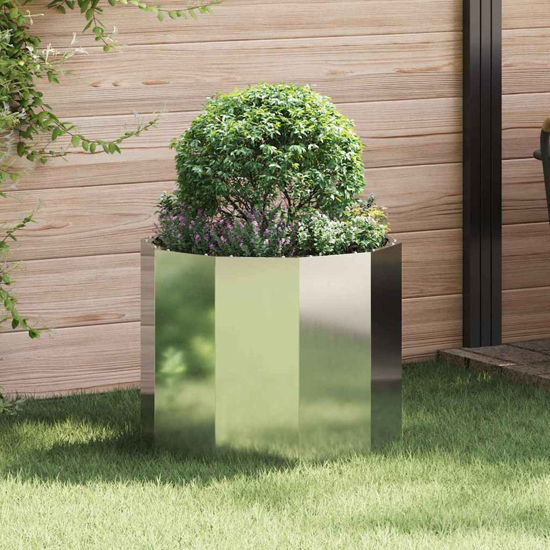 Load image into Gallery viewer, Vidaxl plantenbak zilver 60 x 60 x 50 cm gegalvaniseerd staal
