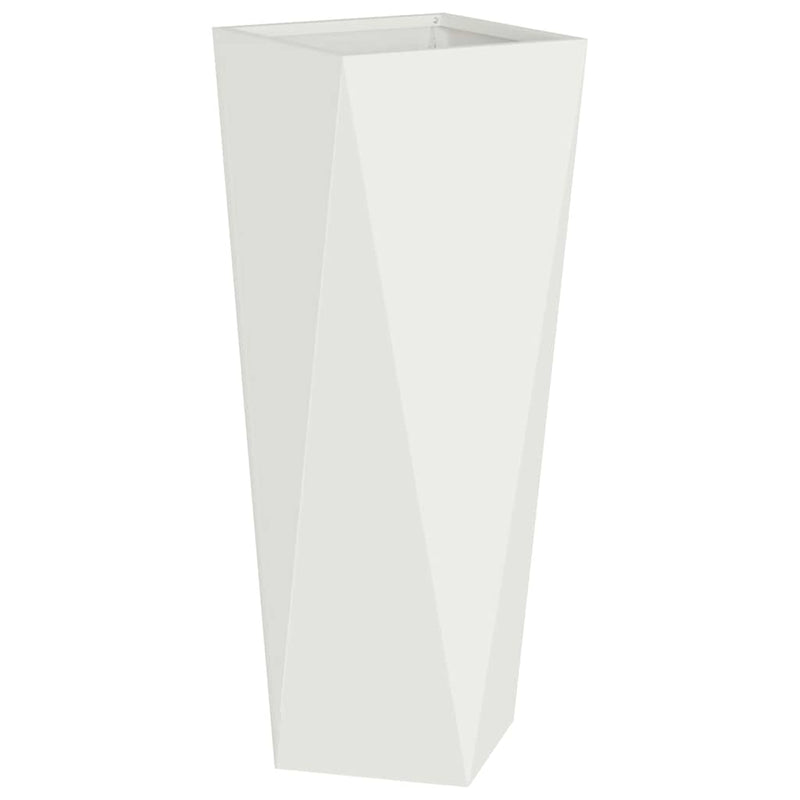 Load image into Gallery viewer, Vidaxl plantenbak wit 30 x 30 x 75 cm staal
