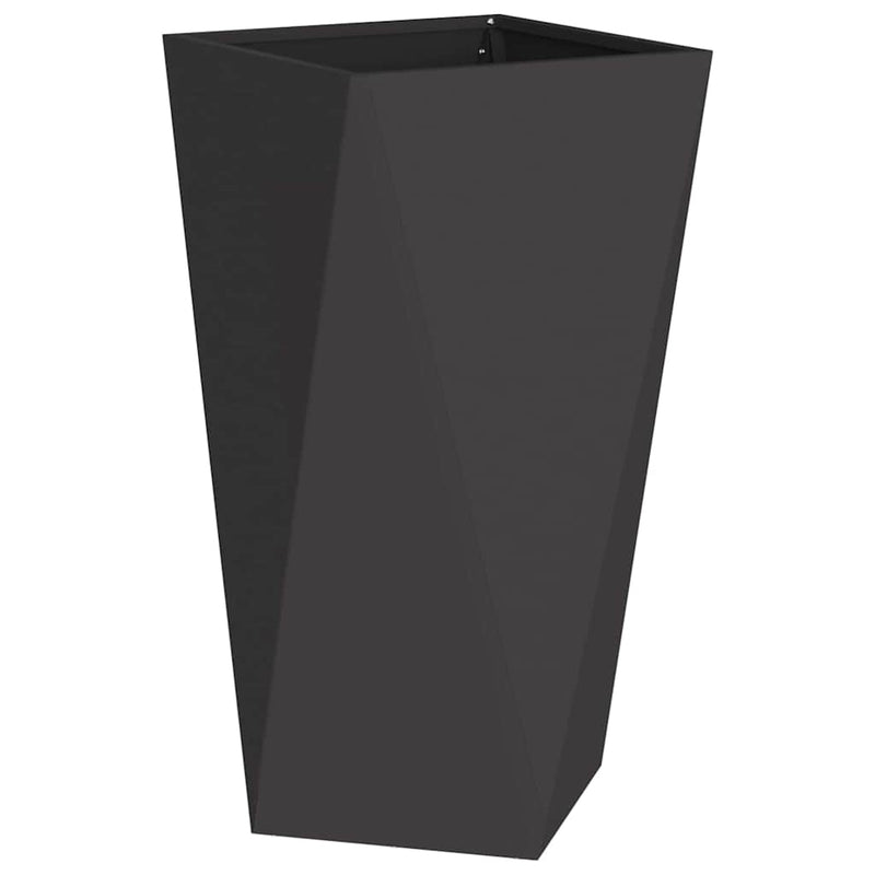 Load image into Gallery viewer, Vidaxl plantenbak zwart 40 x 40 x 75 cm staal
