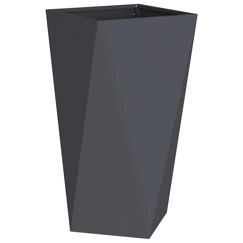 Load image into Gallery viewer, Vidaxl plantenbak antraciet 40 x 40 x 75 cm staal
