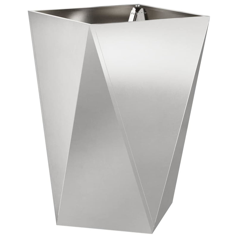 Load image into Gallery viewer, Vidaxl plantenbak zilver 50 x 50 x 75 cm roestvrij staal
