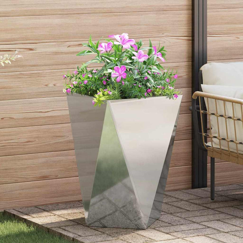 Load image into Gallery viewer, Vidaxl plantenbak zilver 50 x 50 x 75 cm gegalvaniseerd staal
