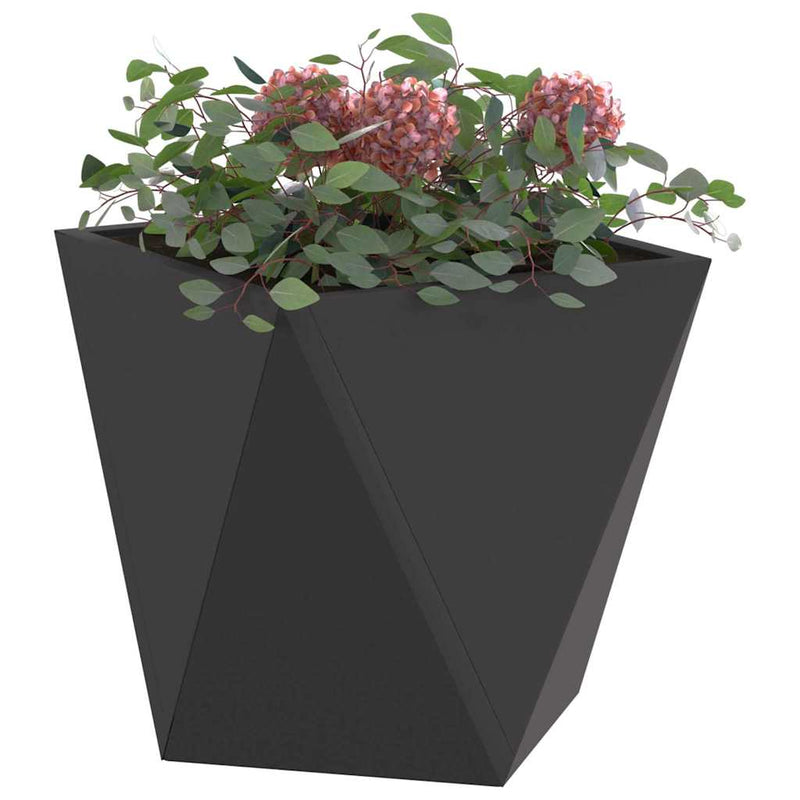 Load image into Gallery viewer, Vidaxl plantenbak 2 pcs zwart 30 x 30 x 30 cm staal
