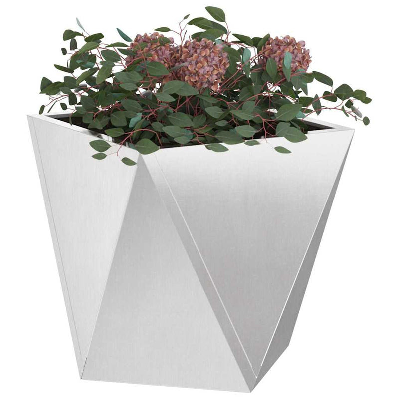 Load image into Gallery viewer, Vidaxl plantenbak zilver 30 x 30 x 30 cm roestvrij staal
