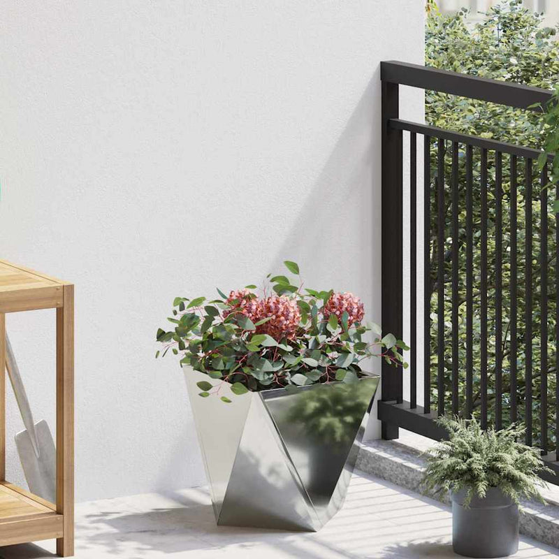 Load image into Gallery viewer, Vidaxl plantenbak zilver 30 x 30 x 30 cm gegalvaniseerd staal
