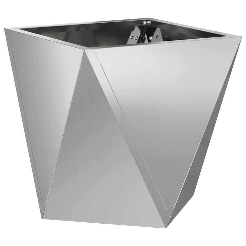 Load image into Gallery viewer, Vidaxl plantenbak zilver 30 x 30 x 30 cm gegalvaniseerd staal
