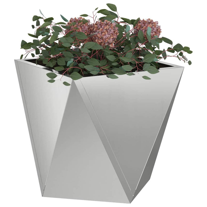 Load image into Gallery viewer, Vidaxl plantenbak zilver 30 x 30 x 30 cm gegalvaniseerd staal

