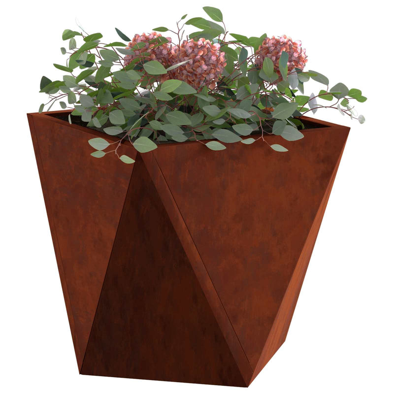 Load image into Gallery viewer, Vidaxl plantenbak roestig 30 x 30 x 30 cm cortenstaal
