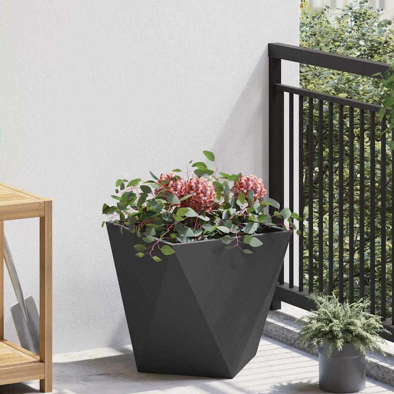Load image into Gallery viewer, Vidaxl plantenbak zwart 40 x 40 x 40 cm staal
