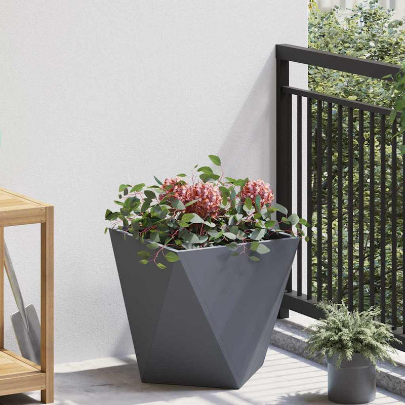 Load image into Gallery viewer, Vidaxl plantenbak antraciet 40 x 40 x 40 cm staal
