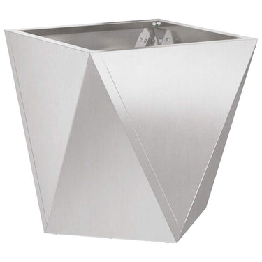 Vidaxl plantenbak zilver 50 x 50 x 50 cm roestvrij staal