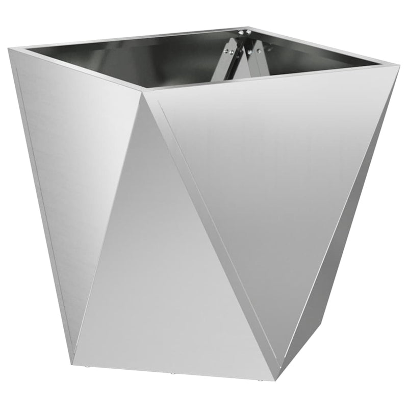 Load image into Gallery viewer, Vidaxl plantenbak zilver 50 x 50 x 50 cm gegalvaniseerd staal
