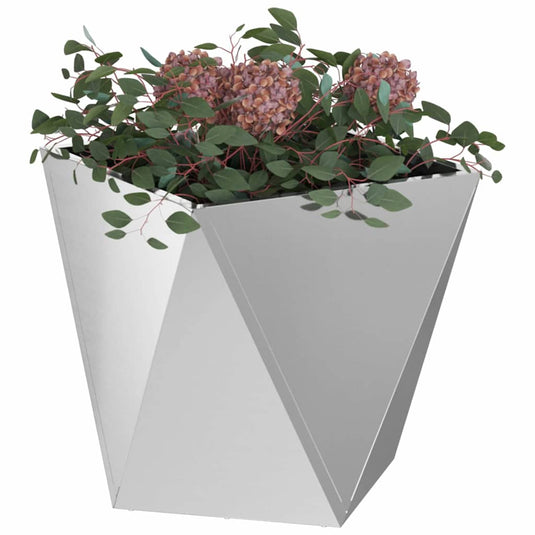 Vidaxl plantenbak 2 pcs zilver 50 x 50 x 50 cm gegalvaniseerd staal