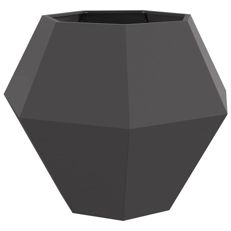 Load image into Gallery viewer, Vidaxl plantenbak zwart 100 x 100 x 80 cm staal
