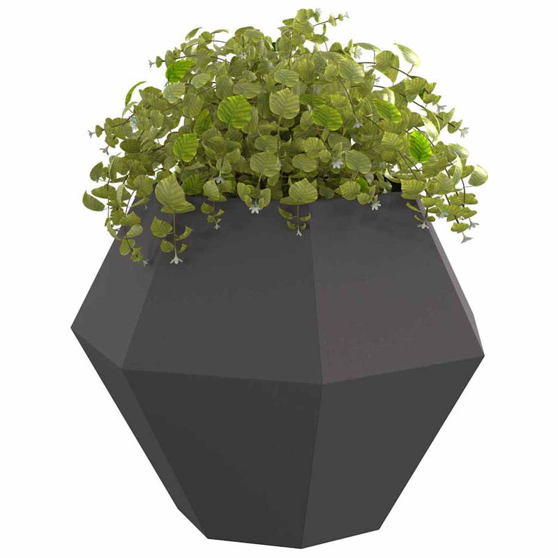 Load image into Gallery viewer, Vidaxl plantenbak zwart 100 x 100 x 80 cm staal
