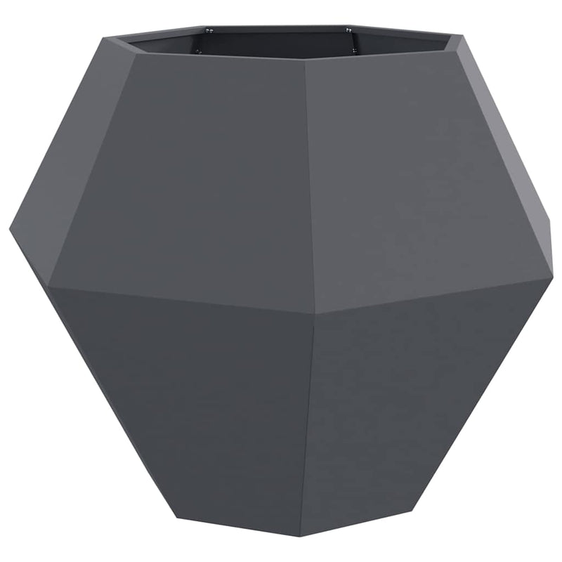 Load image into Gallery viewer, Vidaxl plantenbak antraciet 100 x 100 x 80 cm staal
