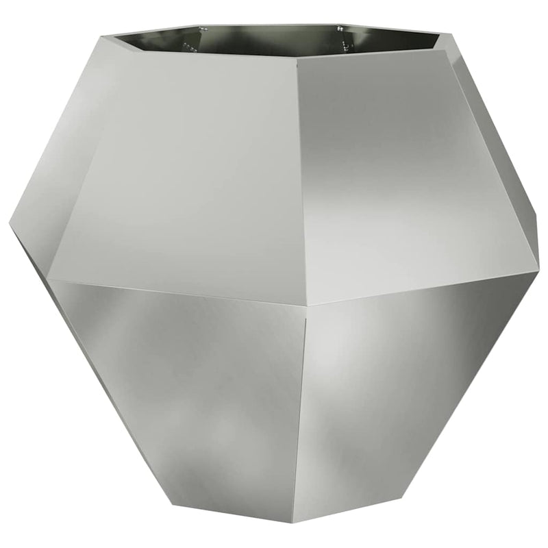 Load image into Gallery viewer, Vidaxl plantenbak zilver 100 x 100 x 80 cm gegalvaniseerd staal

