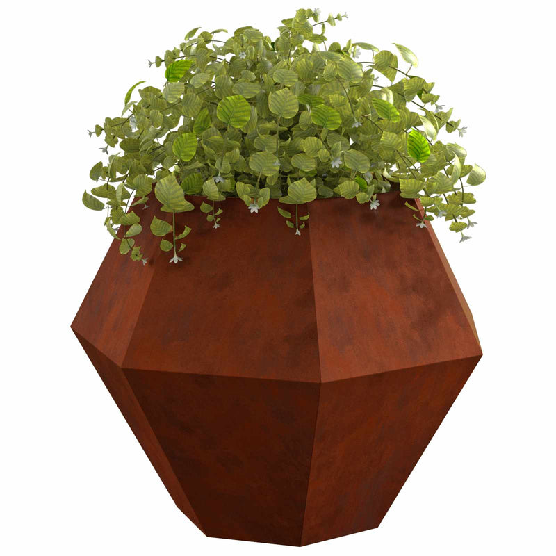 Load image into Gallery viewer, Vidaxl plantenbak 2 pcs roestig 100 x 100 x 80 cm cortenstaal
