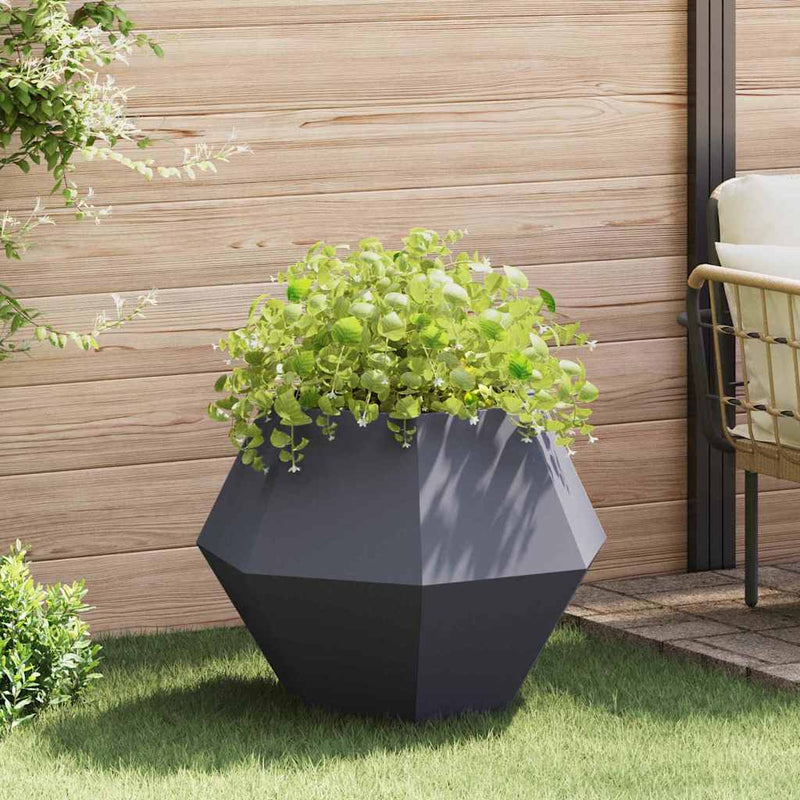 Load image into Gallery viewer, Vidaxl plantenbak antraciet 75 x 75 x 60 cm staal
