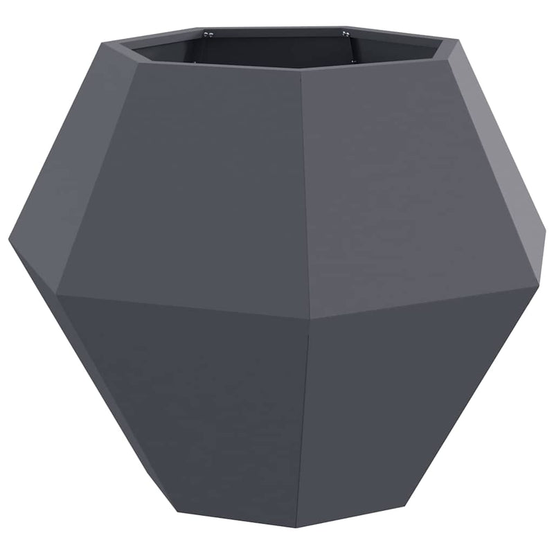 Load image into Gallery viewer, Vidaxl plantenbak antraciet 75 x 75 x 60 cm staal
