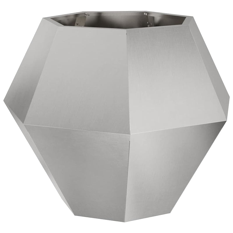 Load image into Gallery viewer, Vidaxl plantenbak zilver 75 x 75 x 60 cm roestvrij staal
