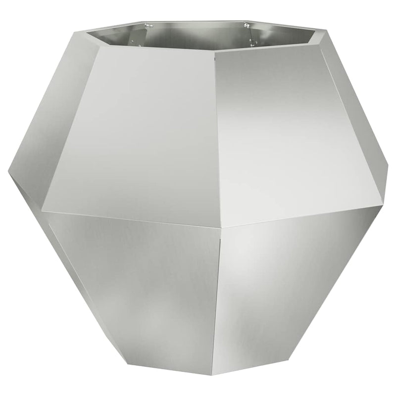 Load image into Gallery viewer, Vidaxl plantenbak zilver 75 x 75 x 60 cm gegalvaniseerd staal
