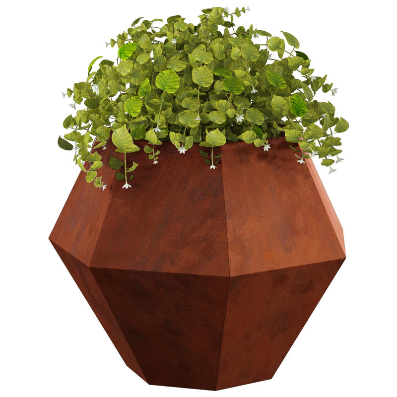 Load image into Gallery viewer, Vidaxl plantenbak 2 pcs roestig 75 x 75 x 60 cm cortenstaal
