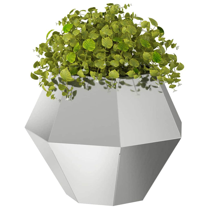 Load image into Gallery viewer, Vidaxl plantenbak zilver 50 x 50 x 40 cm gegalvaniseerd staal
