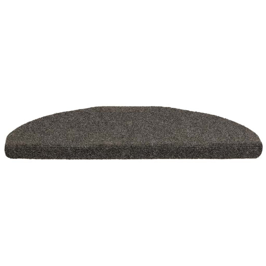 Vidaxl trapmatten zelfklevend 20 st 65x21x4 cm antraciet halfrond groot