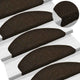 Vidaxl trapmatten zelfklevend 30 stuks 65x21x4 cm donkerbruin halfrond groot