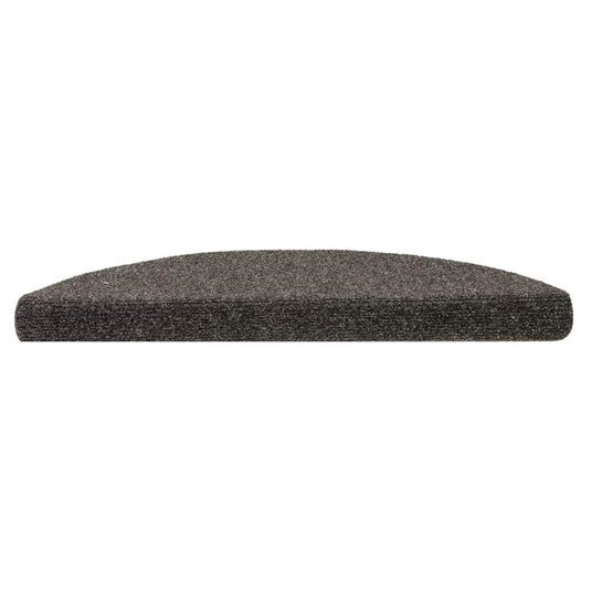 Vidaxl trapmatten zelfklevend 20 stuks 56x17x3 cm antraciet halfrond