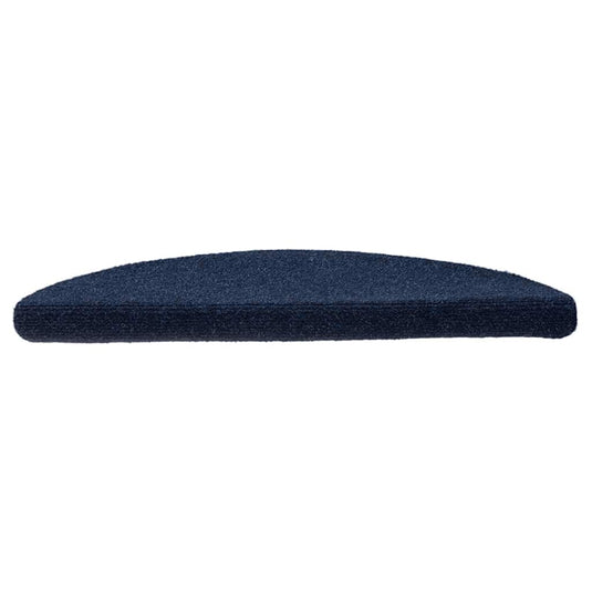 Vidaxl trapmatten zelfklevend 20 stuks 56x17x3 cm marineblauw halfrond