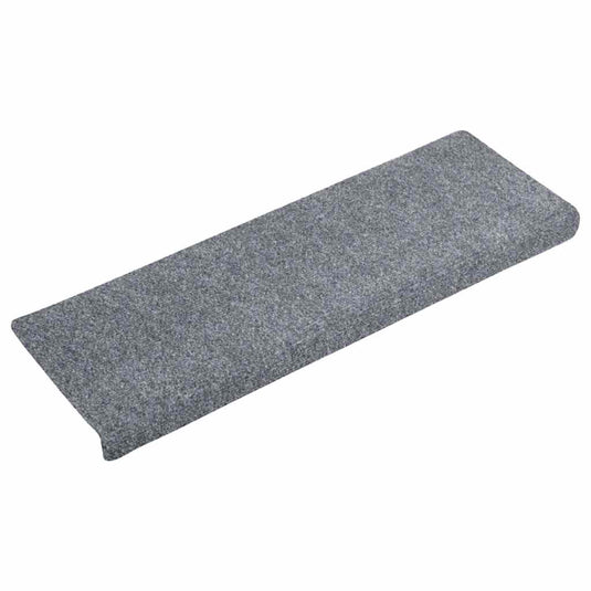 Vidaxl trapmatten zelfklevend 30 stuks 65x21x4 cm lichtgrijs rechthoekige rand