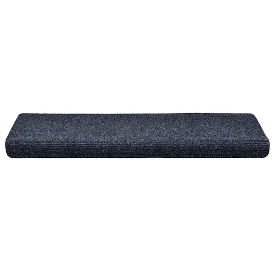 Vidaxl trapmatten zelfklevend 30 stuks 65x21x4 cm blauw rechthoekige rand