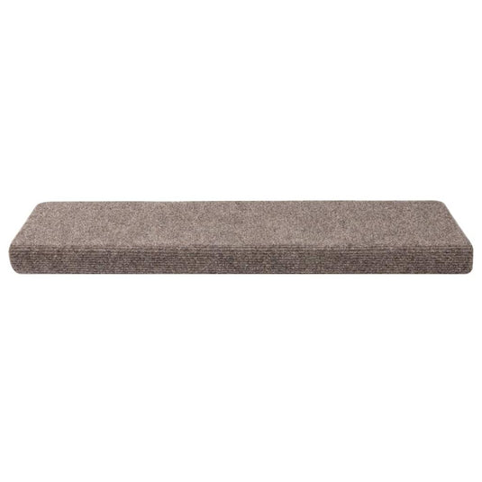 Vidaxl trapmatten zelfklevend 30 stuks 65x21x4 cm beige rechthoekige rand