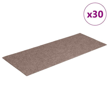 Vidaxl trapmatten zelfklevend 30 stuks 60x25 cm lichtbruin rechthoekig