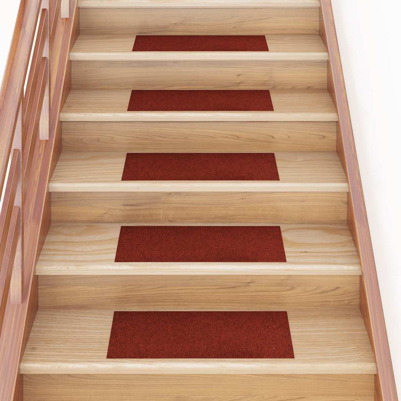 Load image into Gallery viewer, Vidaxl trapmatten zelfklevend 30 stuks 60x25 cm bordeaux rood rechthoekig
