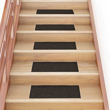 Vidaxl trapmatten zelfklevend 30 stuks 60x25 cm donkerbruin rechthoekig