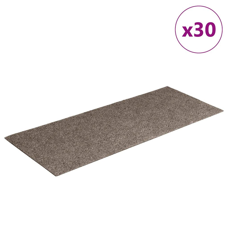 Load image into Gallery viewer, Vidaxl trapmatten zelfklevend 30 stuks 60x25 cm beige rechthoekig

