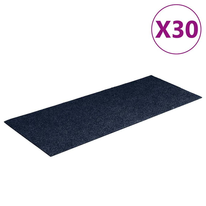 Load image into Gallery viewer, Vidaxl trapmatten zelfklevend 30 stuks 60x25 cm marineblauw rechthoekig
