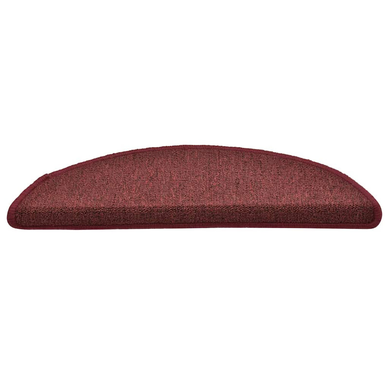 Load image into Gallery viewer, Vidaxl trapmatten 30 st 56x17x3 cm bordeaux halfrond
