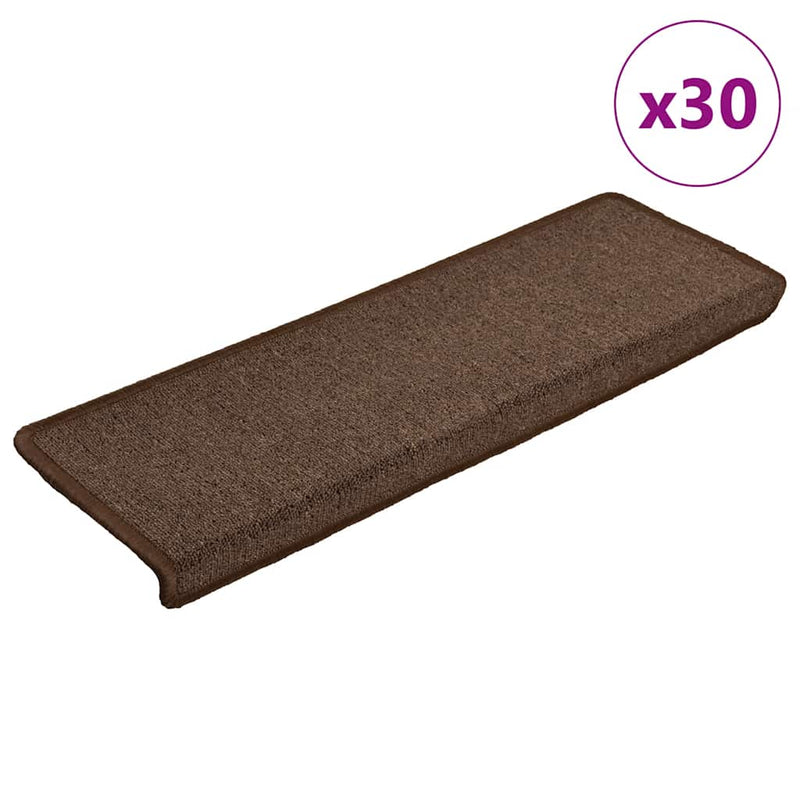 Load image into Gallery viewer, Vidaxl trapmatten 30 st 65x21x4 cm koffiebruin rechthoekige rand

