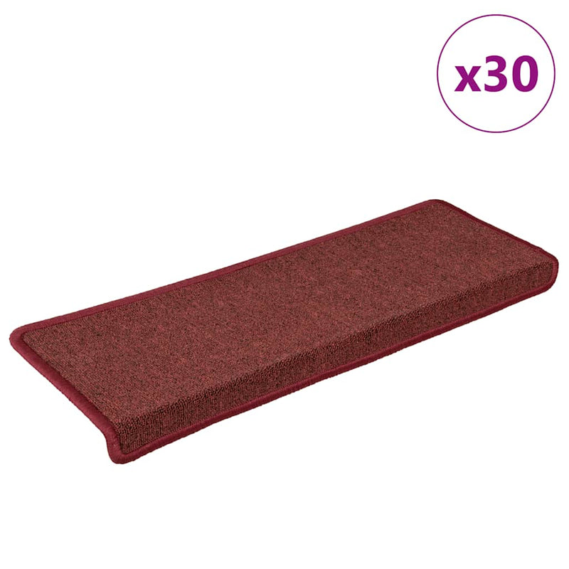Load image into Gallery viewer, Vidaxl trapmatten 30 st 65x21x4 cm bordeaux rechthoekige rand
