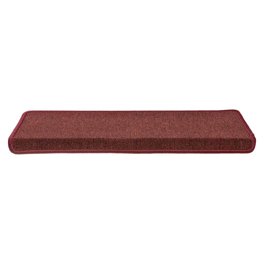 Vidaxl trapmatten 30 st 65x21x4 cm bordeaux rechthoekige rand